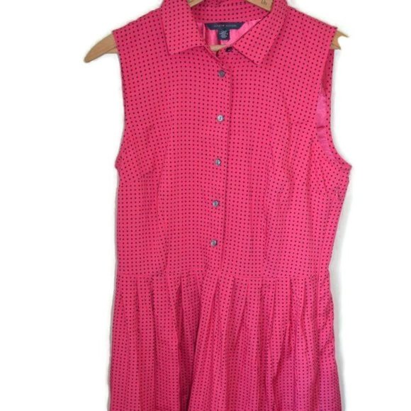 Tommy Hilfiger M Lined Polka Dot Sleeveless Dress - Picture 1 of 10